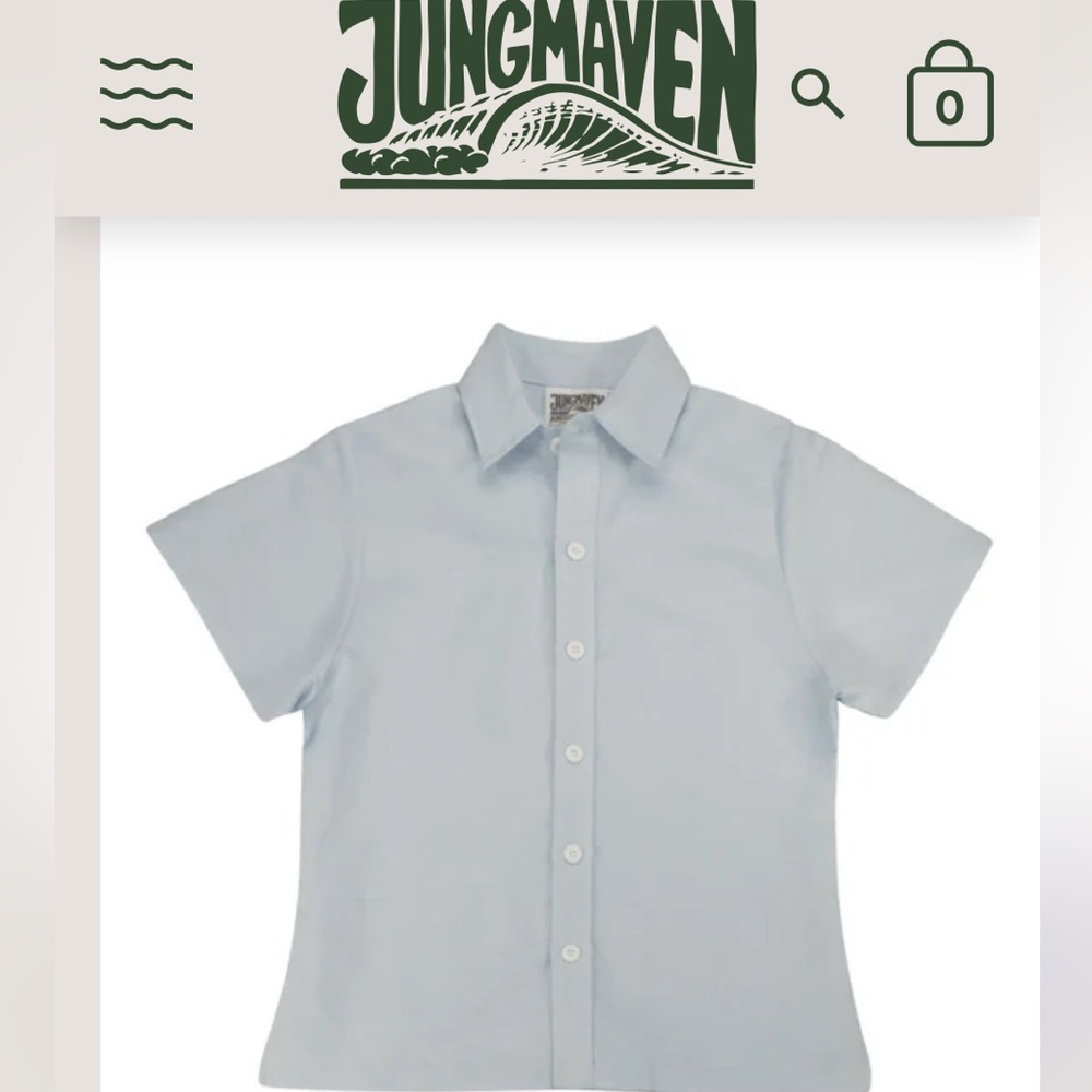 NWT Jungmaven hemp cotton Button Down Shirt